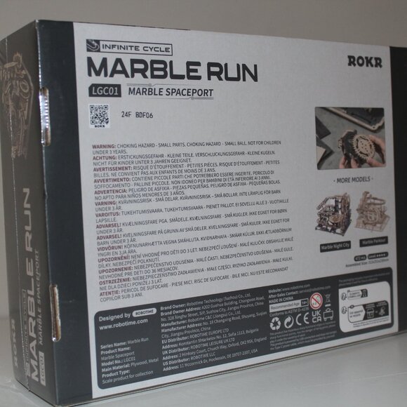 s-l400.jpg ROKR NEW Marble Run Manual/Electric LGC01 Spaceport 3D Wooden Puzzle Toy Kit